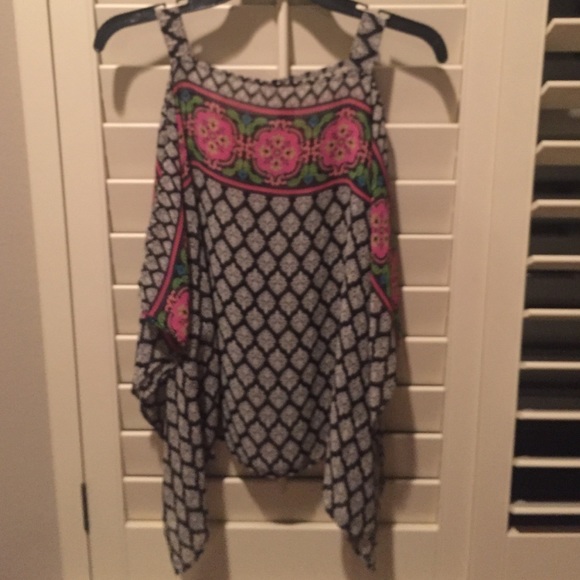 Open shoulder blouse