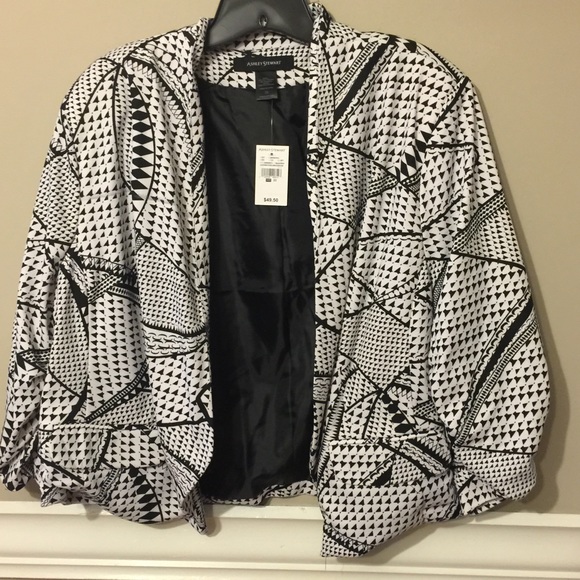 Drape front blazer