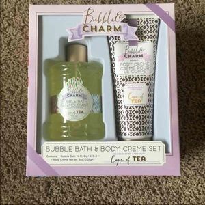Bubble bath & cream set