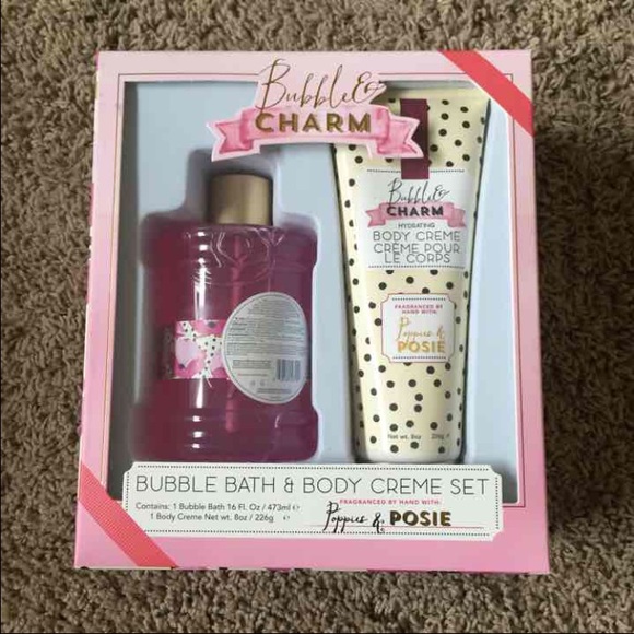 Bubble bath & cream set