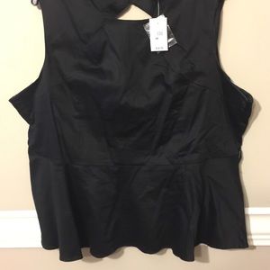 Peplum top with belt