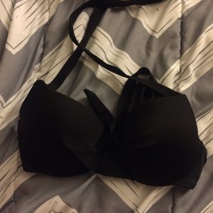 Black Halter Bikini Top