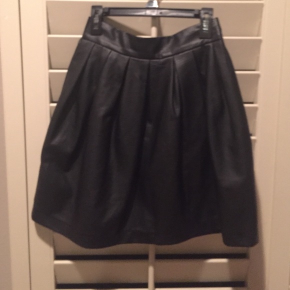 Faux leather skirt