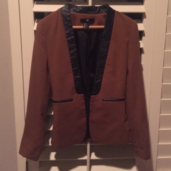 Leather blazer