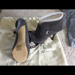 Michael Kors suede gray booties.
