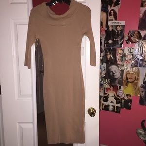 Quarter sleeve body con dress