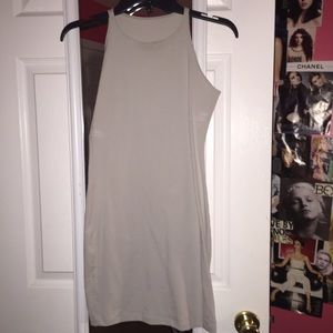 Grey body con dress