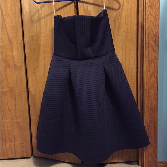Charlotte Russe navy blue neoprene dress