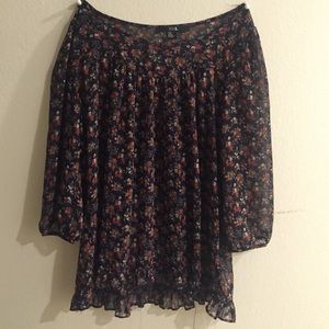 Floral chiffon top
