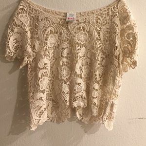 Lace crop top