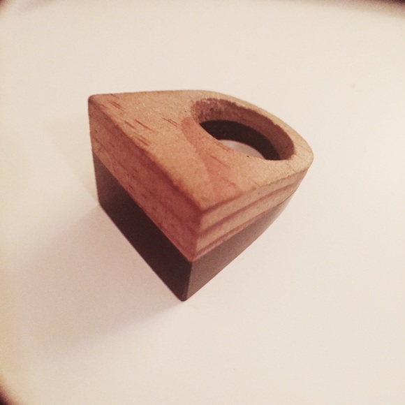 Wooden Block Ring