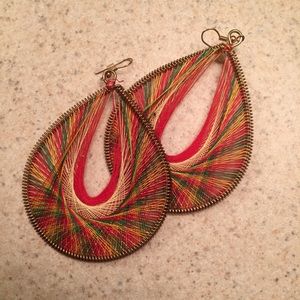 Rasta Colored Earrings