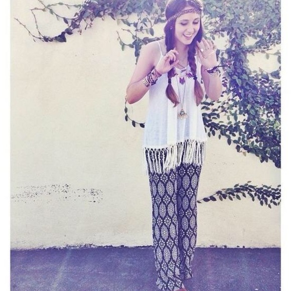 LF White Tassel Tank