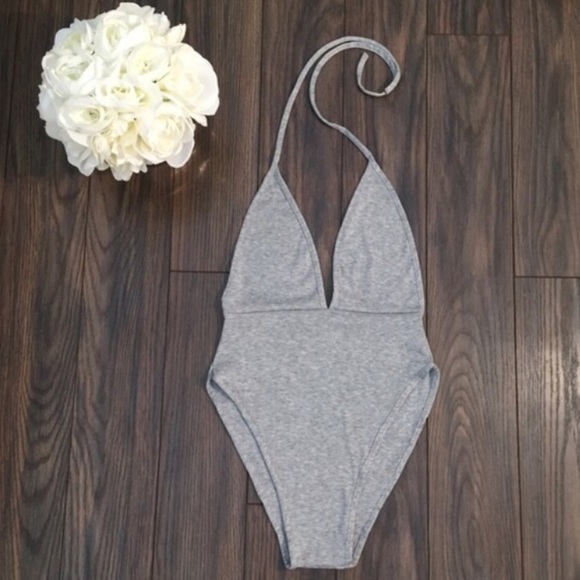 Tops - Gray Bodysuit