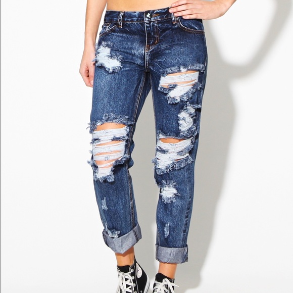 One Teaspoon Denim - One Teaspoon Awesome Baggies Blue Black