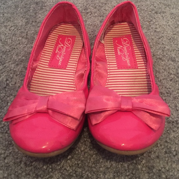 Pink little girl flats