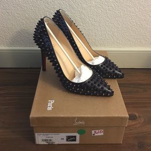 Christian Louboutin Pigalle Spikes 100 Patent