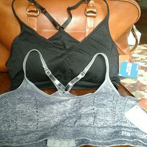 2 Reebok Sport Bras Large NWT