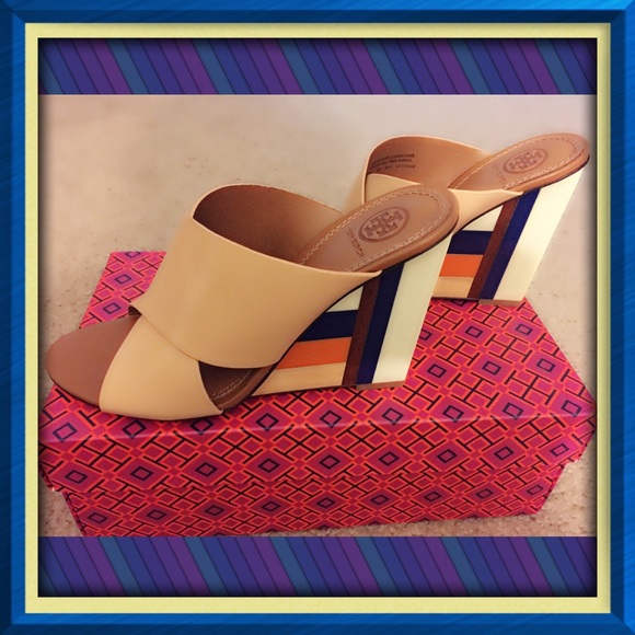 Tory Burch Shoes - ‼️SOLD‼️Tory Burch Mule wedges 😍💖💖💖💕