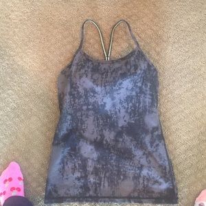 Lululemon dark grey w marbleized coloring size 6