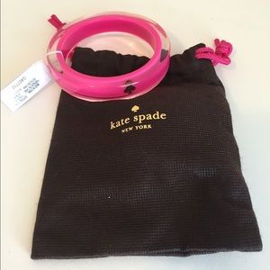 Kate Spade Hot Pink Lucite Bangle