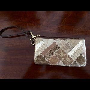 Coach Patchwork Logo Wristlet