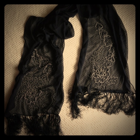 Embellished scarf/wrap