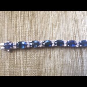 Sapphire and diamond bracelet