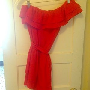 One Shoulder Ruffled Top