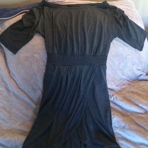 Dark grey day to evening dress