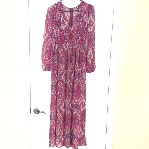 Bohemian long sleeve maxi
