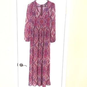 Bohemian long sleeve maxi