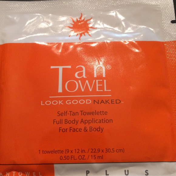 Tan Towel Full Body Plus 8 piece pack