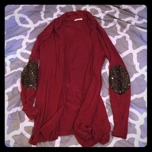 Maroon cardigan