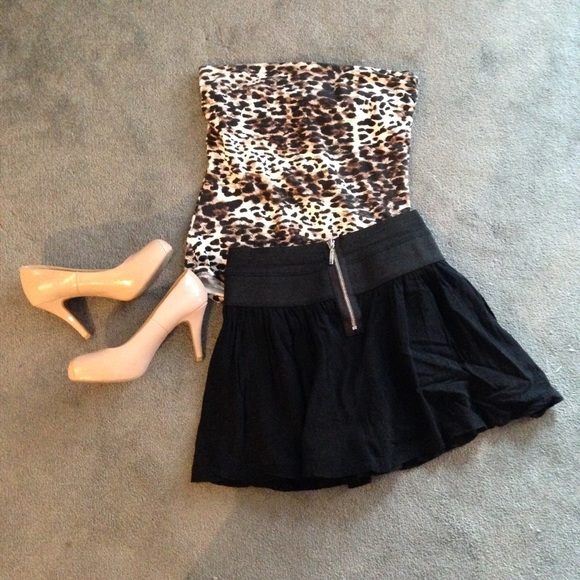 H&M Leopard Print Tube Top - Picture 1 of 4