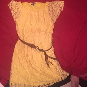 Colorful yellow dress size 10