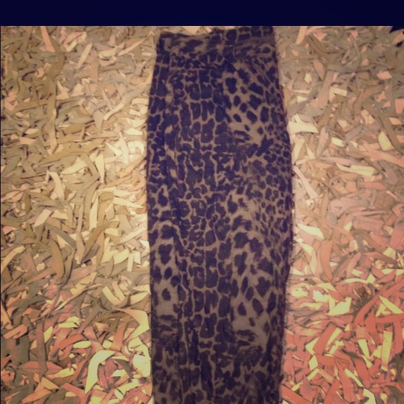 Asos leopard jeans