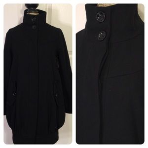 ASOS black wool blend coat ASOS black wool blend coat