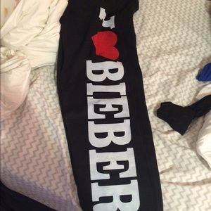 Justin Bieber sweat pants