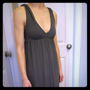J Crew dark gray Maxi dress