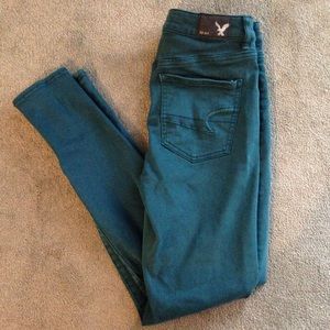 AE Dark Teal Sky High Jegging.