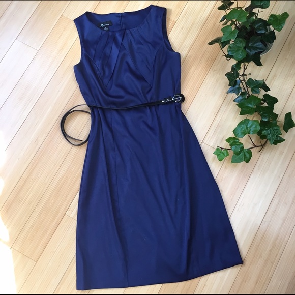 AB Studio Dresses & Skirts - Beautiful navy satin-y dress, sz 6.