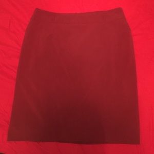 Versatile Dressbarn Roz & Ali burgundy skirt