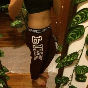 VICTORIA'S SECRET PINK MAROON SWEATS