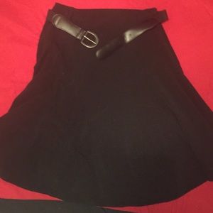 Versatile Size 12 Dressbarn black skirt