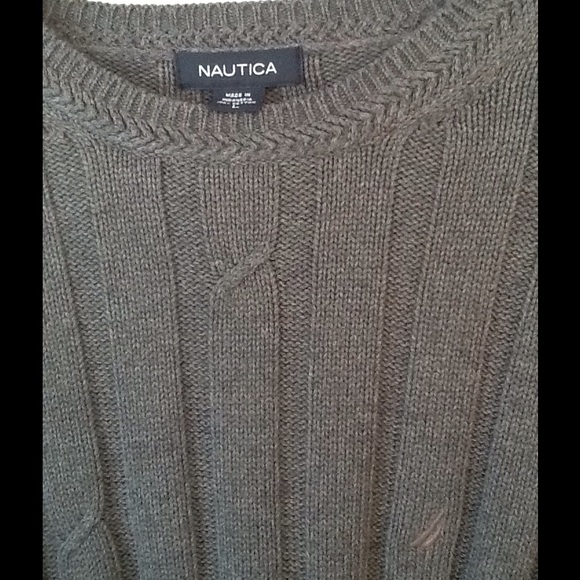 Nautica Men's Sweater Size L 100% Cotton like new - Picture 1 of 3