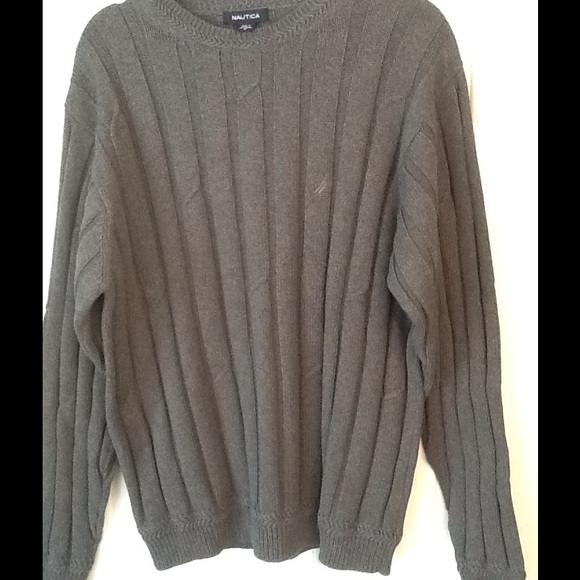Nautica Men's Sweater Size L 100% Cotton like new - Picture 3 of 3