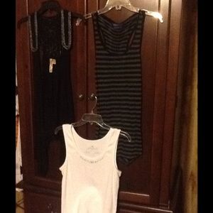 3 shirt bundle  2- black ones are xl jr.