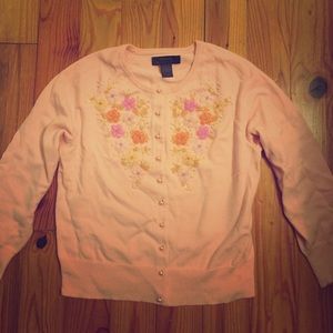 Express Beaded Cardigan Sweater-Perfect for Spring