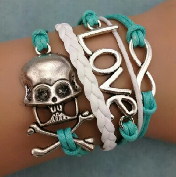 Blue Skull Bracelet